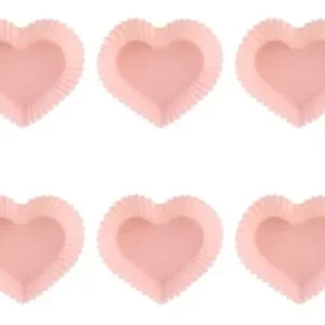 Jogo Com 6 Formas De Silicone Individuais Cupcake Muffins